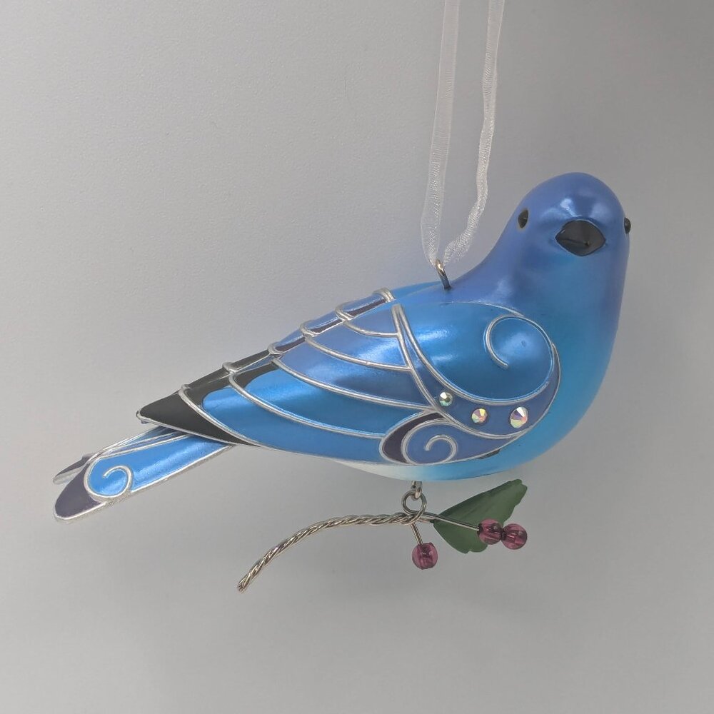 Hallmark Keepsake Mountain Bluebird 2017, 13th in the Series Christmas Ornament